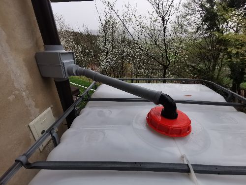 IBC - Filtro Per Acqua Piovana Con Coperchio DN 225 E Raccordo DN 75, Per Serbatoi