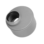 PP HT redukcija kratka 110/50 mm, siva, Ø110 moški priključek in Ø50 ženski priključek s tesnilom