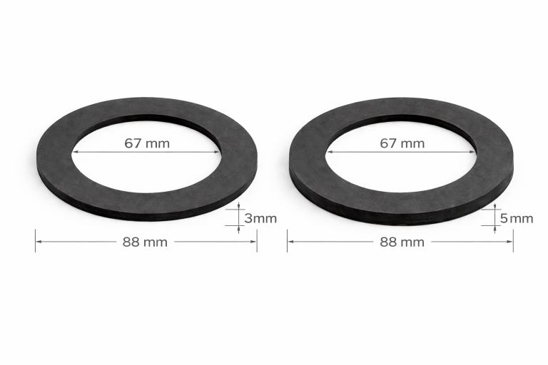 Tesnilo za IBC cisterno (1) Tesnilo 88x67mm (debeline 3 in 5 mm) (EPDM, SILIKON) (tudi za reducirje S100) (1 kos) - Image 1