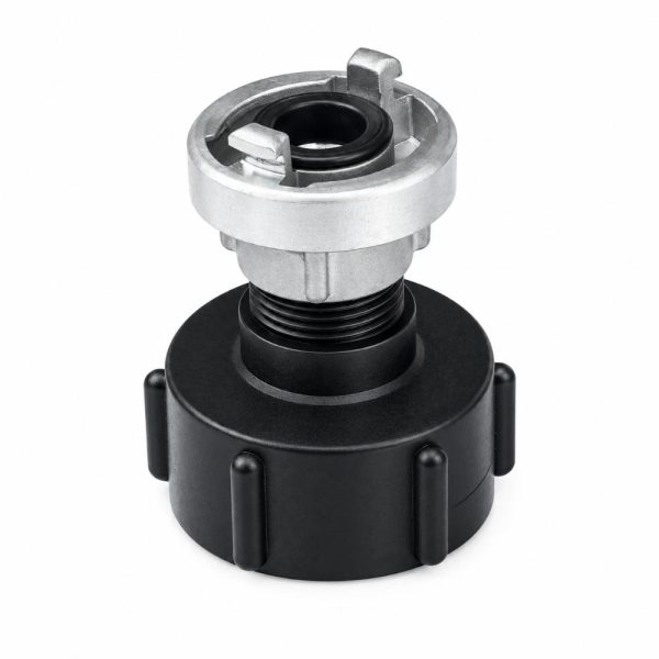 Adapter z aluminijasto gasilsko spojko D25 za IBC cisterne z navojem S60x6